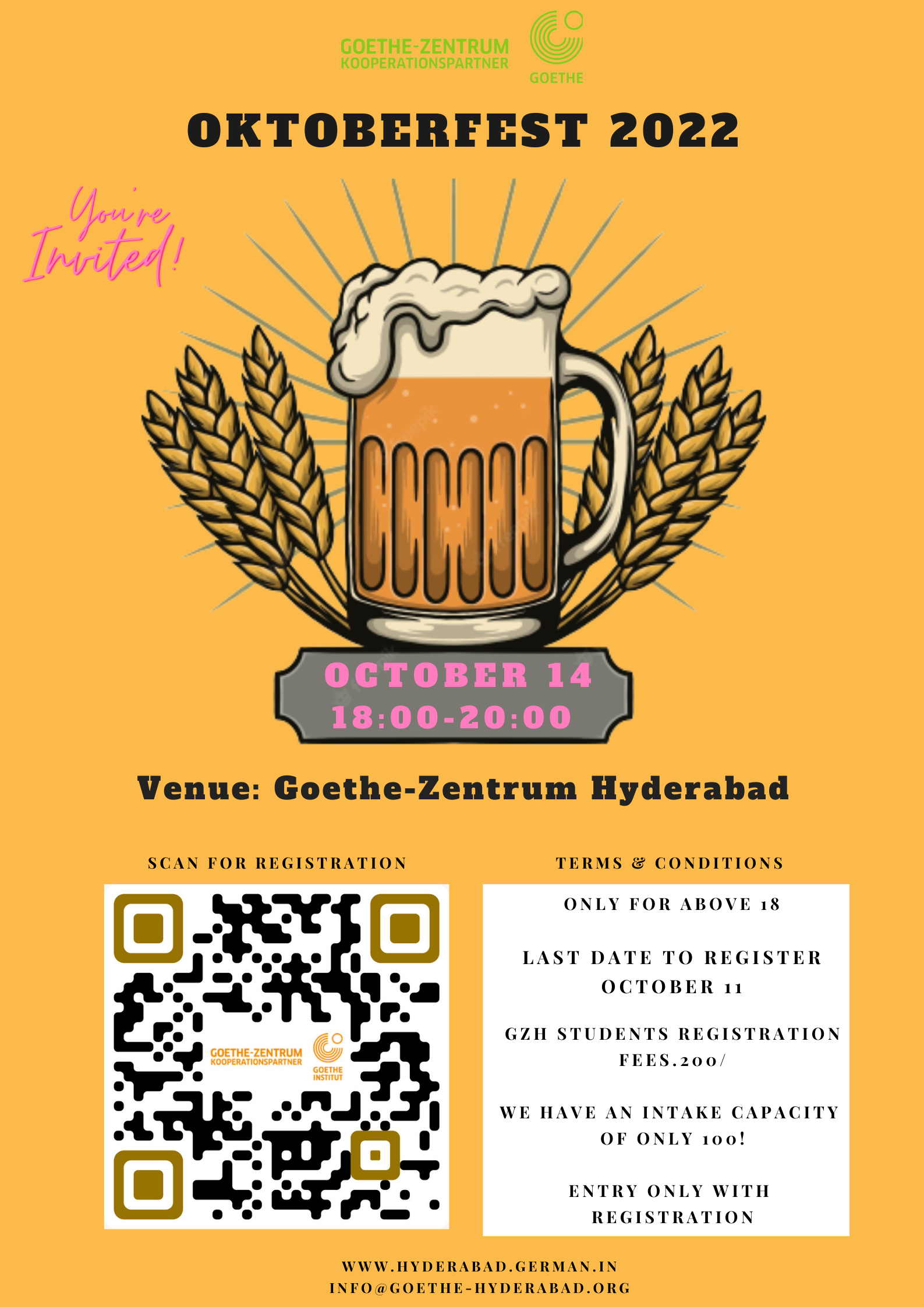 Event detail page